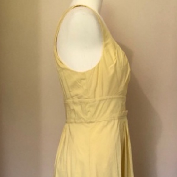 BCBG VTG Butter Yellow Sleeveless Cocktail Dress Size 0 - Picture 6 of 9